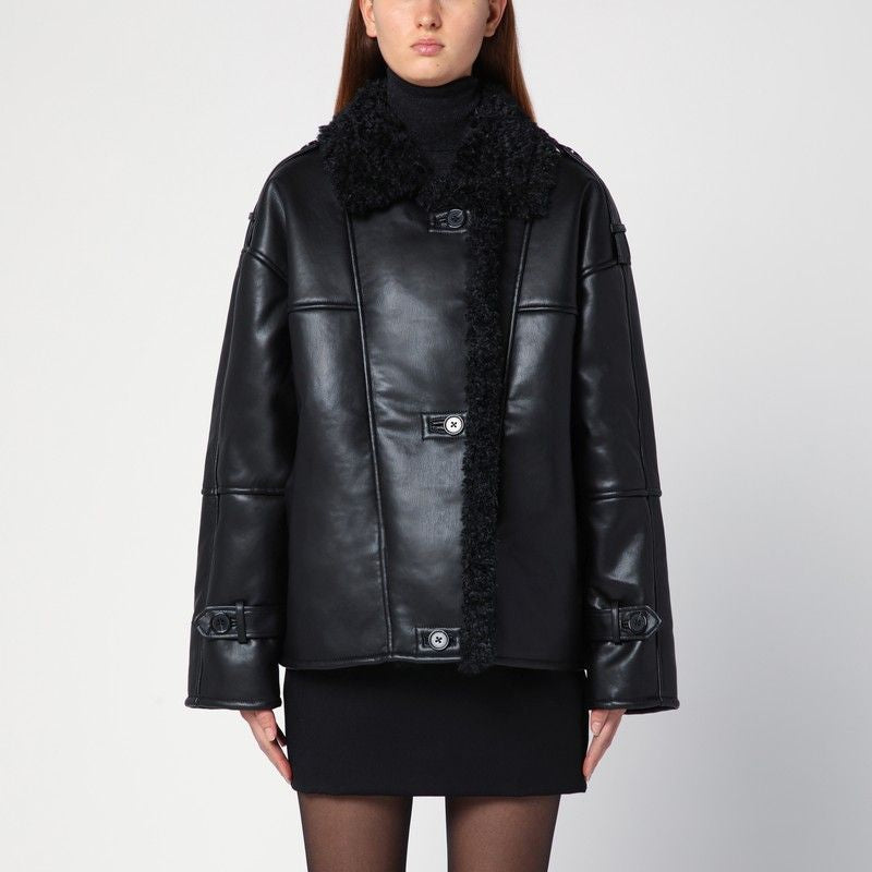 THE GARMENT Brooklyn Aviator Black Jacket for Women - FW24