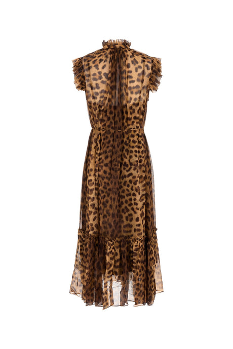 ZIMMERMANN Leopard Print Flutter Mini Dress