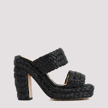 BOTTEGA VENETA Raffia Sandals with 12cm Heel