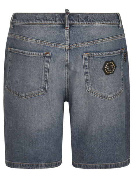 Philipp Plein Urban Casual Mini Shorts for Men