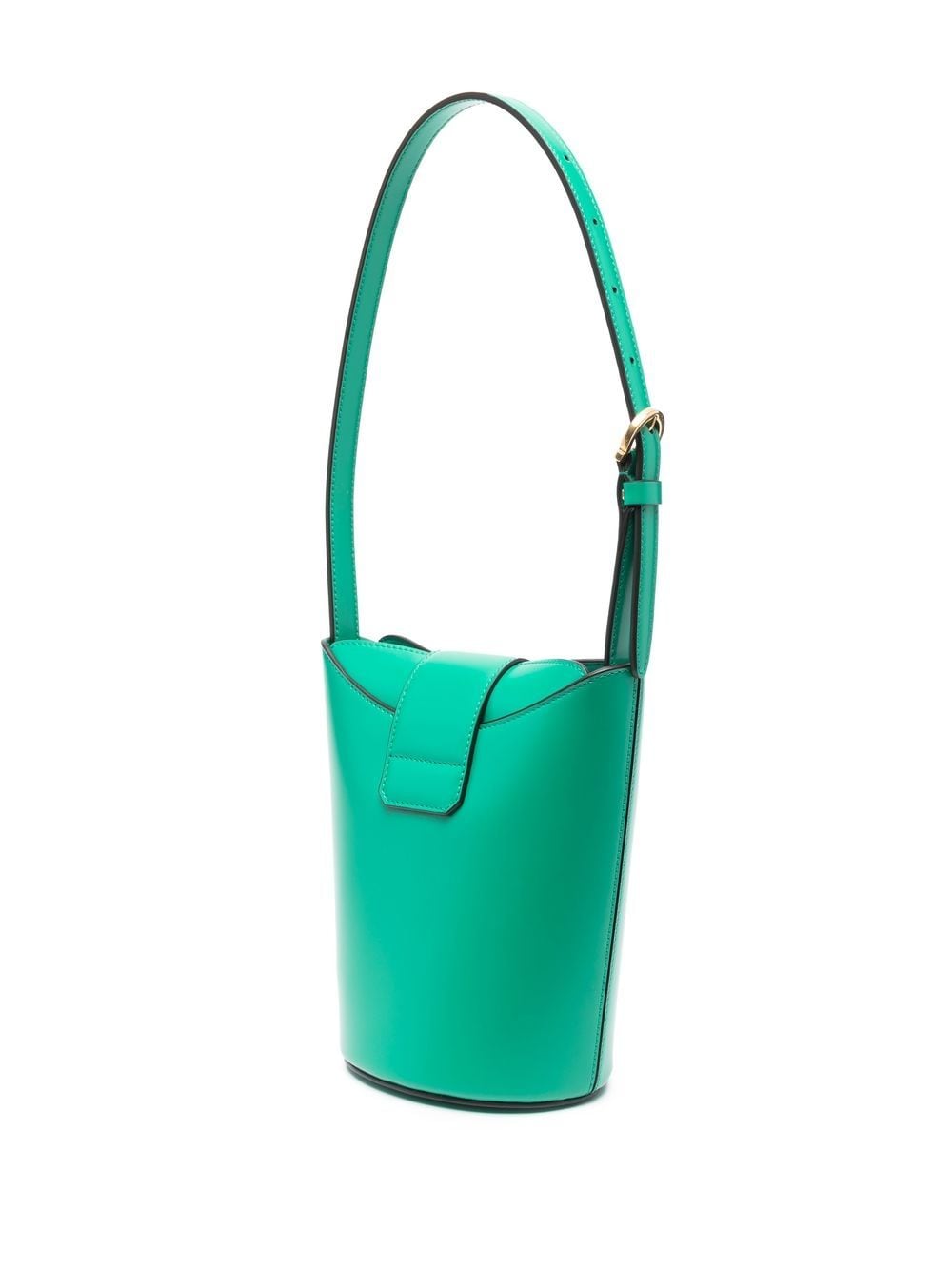 حقيبة دلو تريفوليو من الجلد الأخضر الفاتح للنساء - مجموعة ربيع وصيف 2023