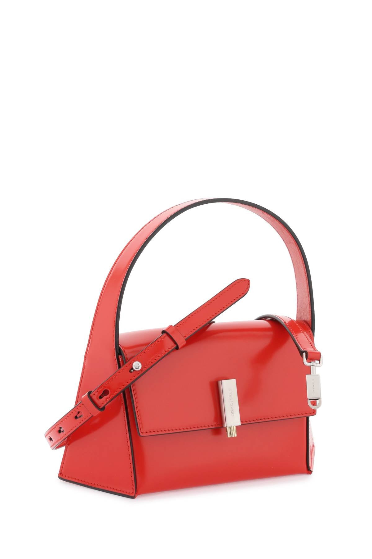 FERRAGAMO Geometric Red Leather Handbag for Women