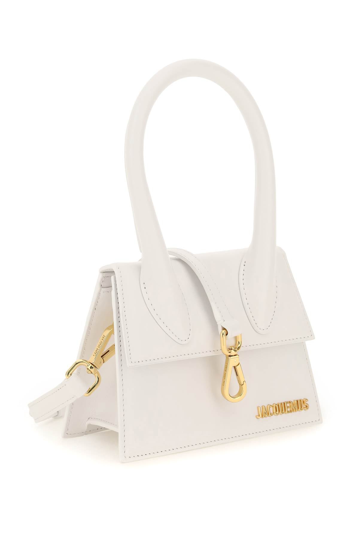 Chic White Leather Shoulder Bag - SS24 Collection