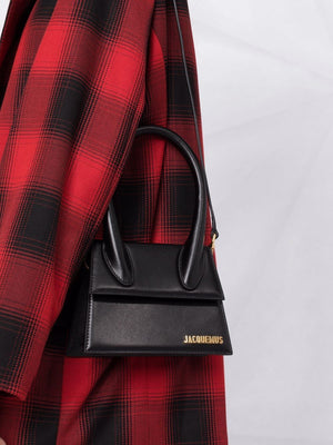 JACQUEMUS Stylish Black Leather Shoulder Bag for Women