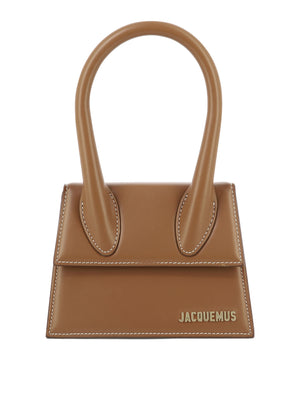 JACQUEMUS Brown Leather Carryover Handbag for Women