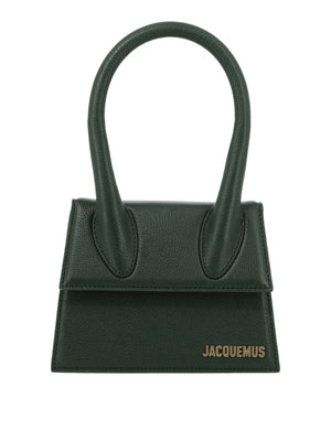 JACQUEMUS Green Leather Handbag for Women - 2024 Carryover Collection