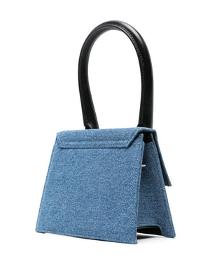 حقيبة جلدية صغيرة باللون الأزرق للنساء | مجموعة SS24