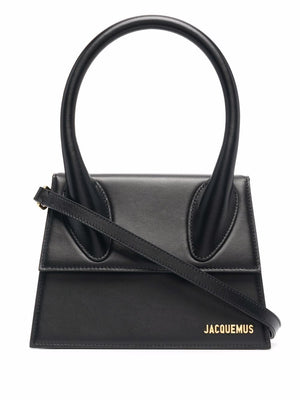 JACQUEMUS Sophisticated Leather Crossbody Bag for Women - Black