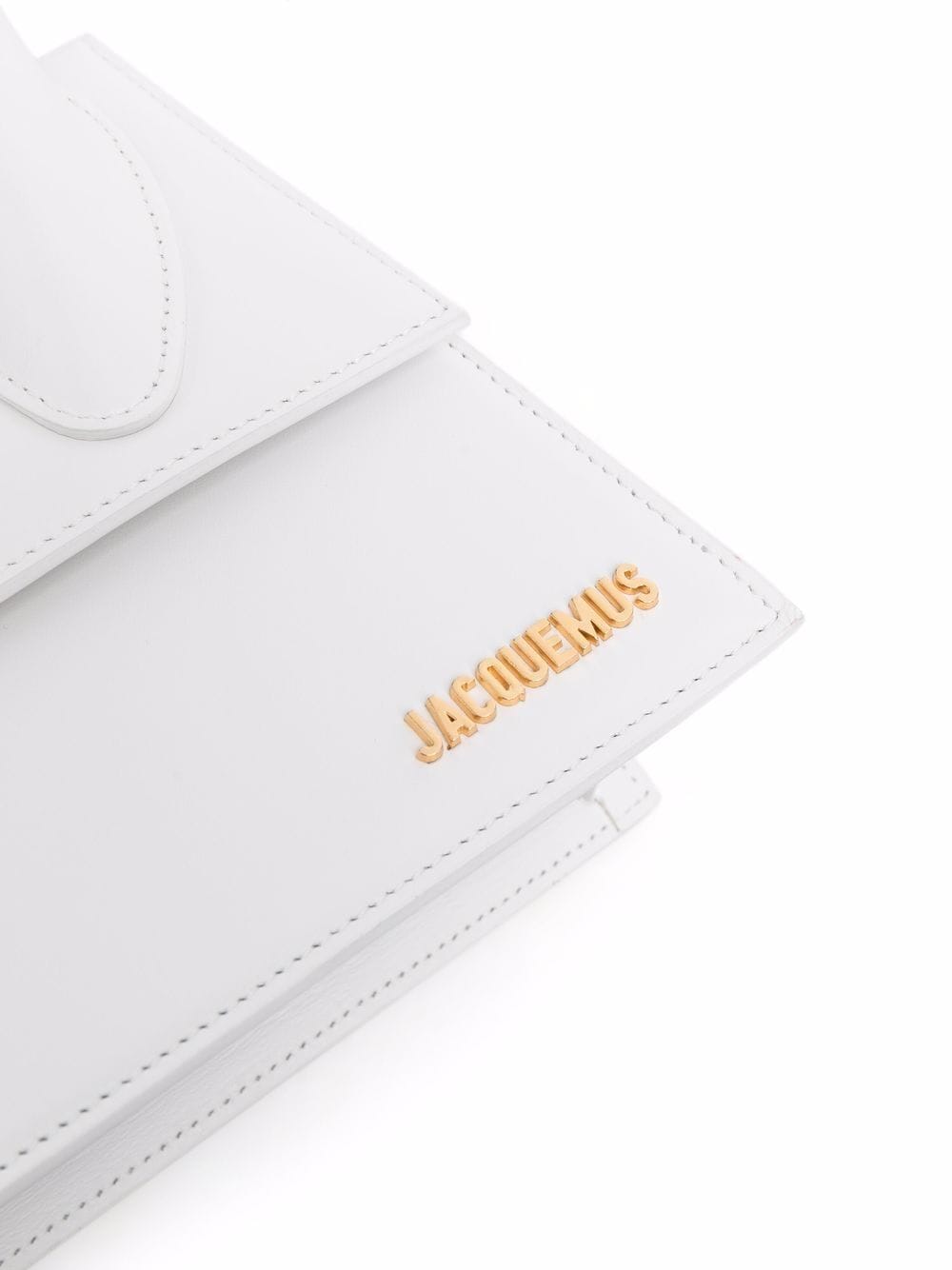 白色金色手柄皮革手提包 – JACQUEMUS SS24系列