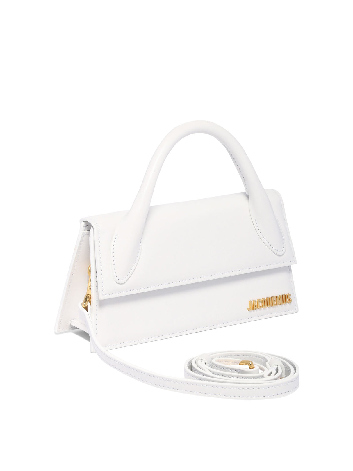 Bolsa Mini Cruzada Elegante de Piel Blanca para Mujer SS24