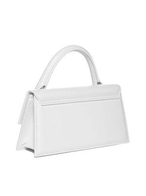 Bolsa Mini Cruzada Elegante de Piel Blanca para Mujer SS24