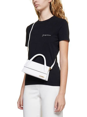 Bolsa Mini Cruzada Elegante de Piel Blanca para Mujer SS24