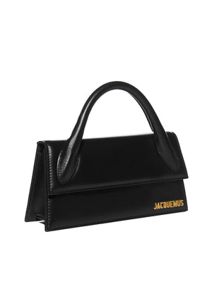 JACQUEMUS Women's Elegant Black Leather Mini Shoulder Bag SS24
