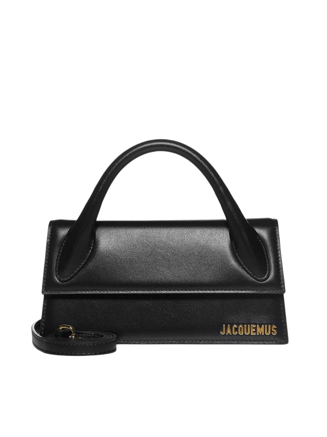 JACQUEMUS Women's Elegant Black Leather Mini Shoulder Bag SS24