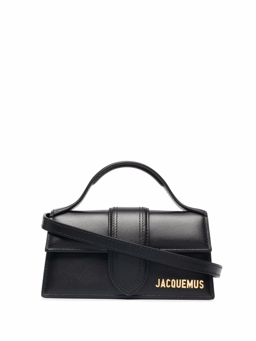 JACQUEMUS Black Leather Tote Handbag for Women - SS24 Collection