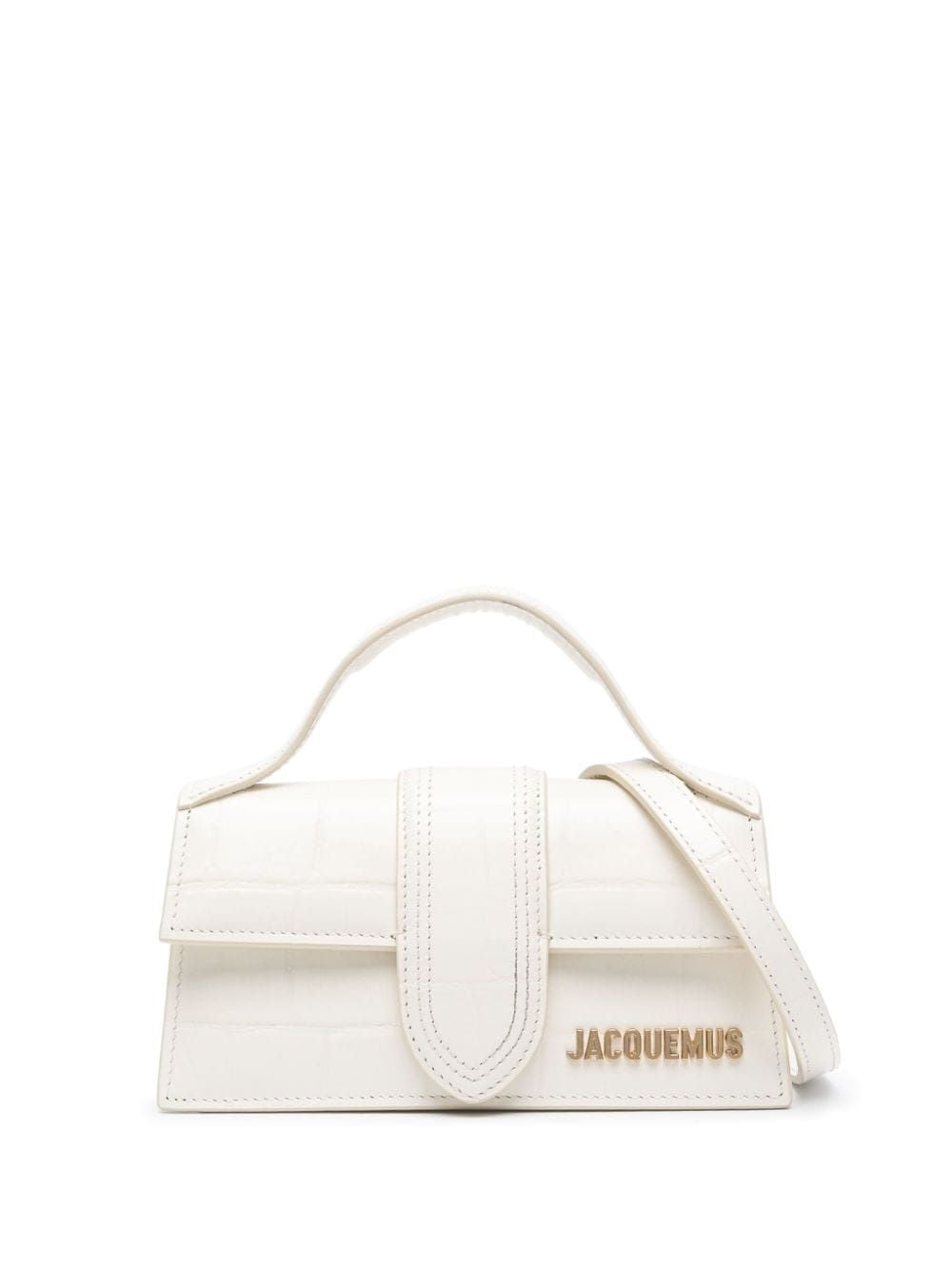 JACQUEMUS Elegant Ivory Leather Handbag for Women