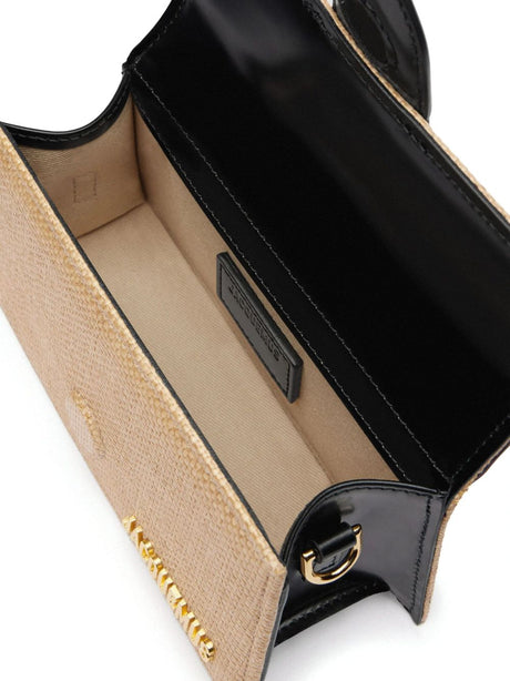 JACQUEMUS Mini Leather Handbag with Magnetic Closure