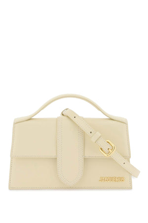 JACQUEMUS Structured Leather Handbag for Women in Tan Color