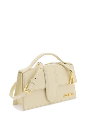 JACQUEMUS Structured Leather Handbag for Women in Tan Color