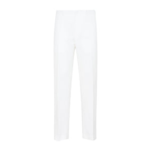 DIOR HOMME Stylish Men's White Cotton Pants for SS22