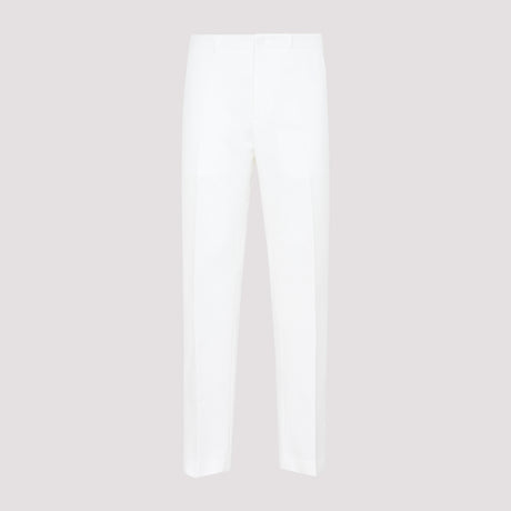 DIOR HOMME Stylish Men's White Cotton Pants for SS22