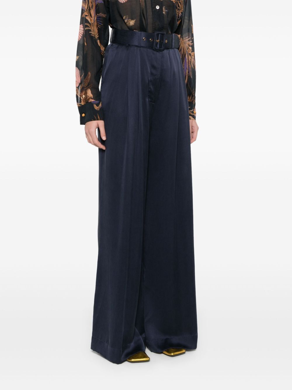 ZIMMERMANN Silk Palazzo Pants for Women - SS25 Collection