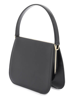 FERRAGAMO Geometric Semi-Rigid Leather Handbag for Women