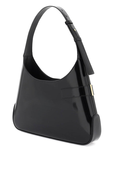 FERRAGAMO Mixed Colored Hobo Handbag with Asymmetrical Pocket and Gold-Finished Hardware for Women