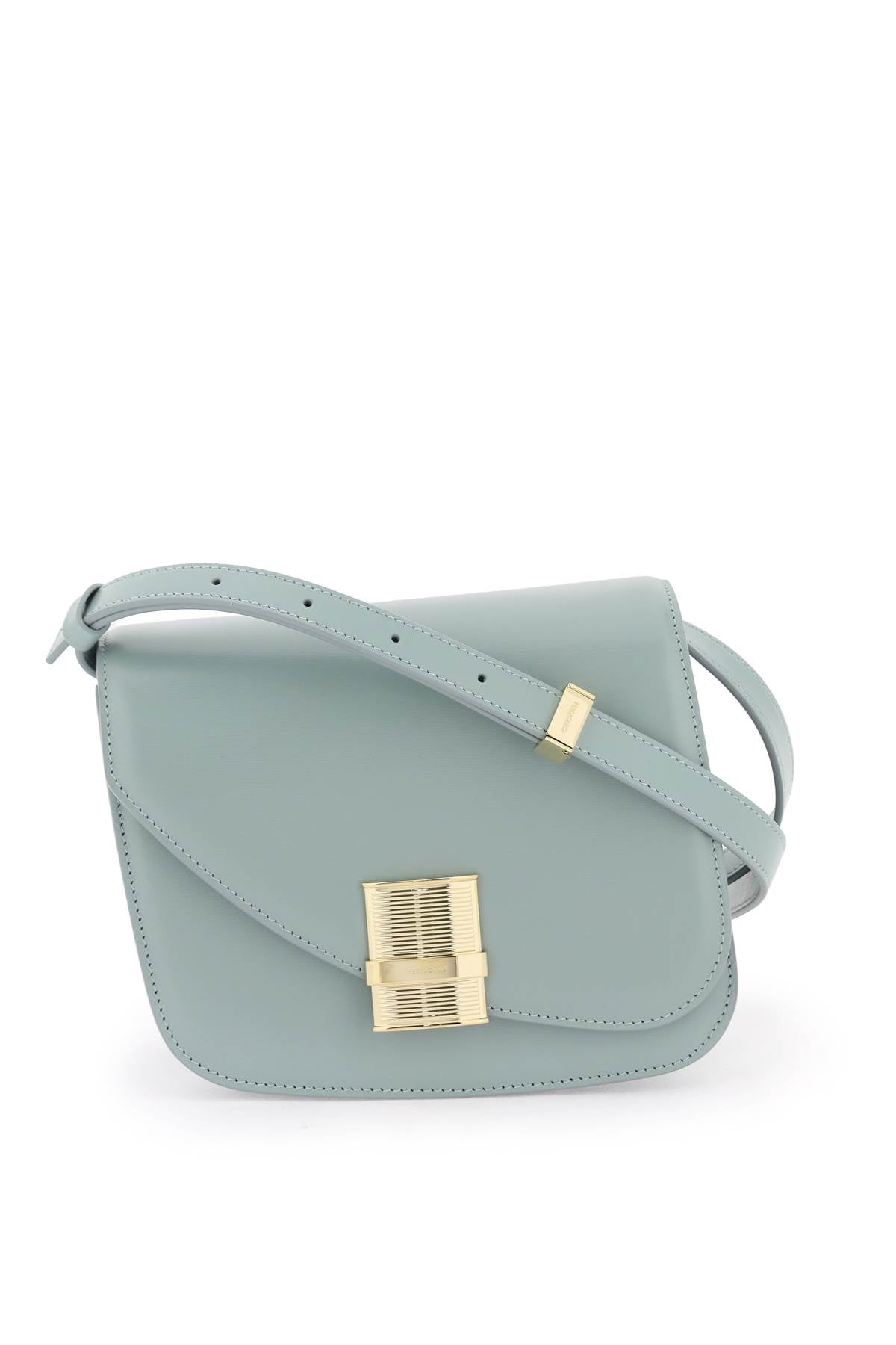 Green Leather Crossbody Bag for Women