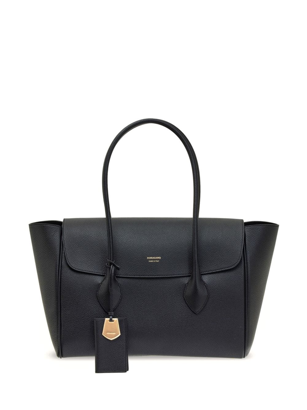 FERRAGAMO Elegant Large Leather Tote Handbag