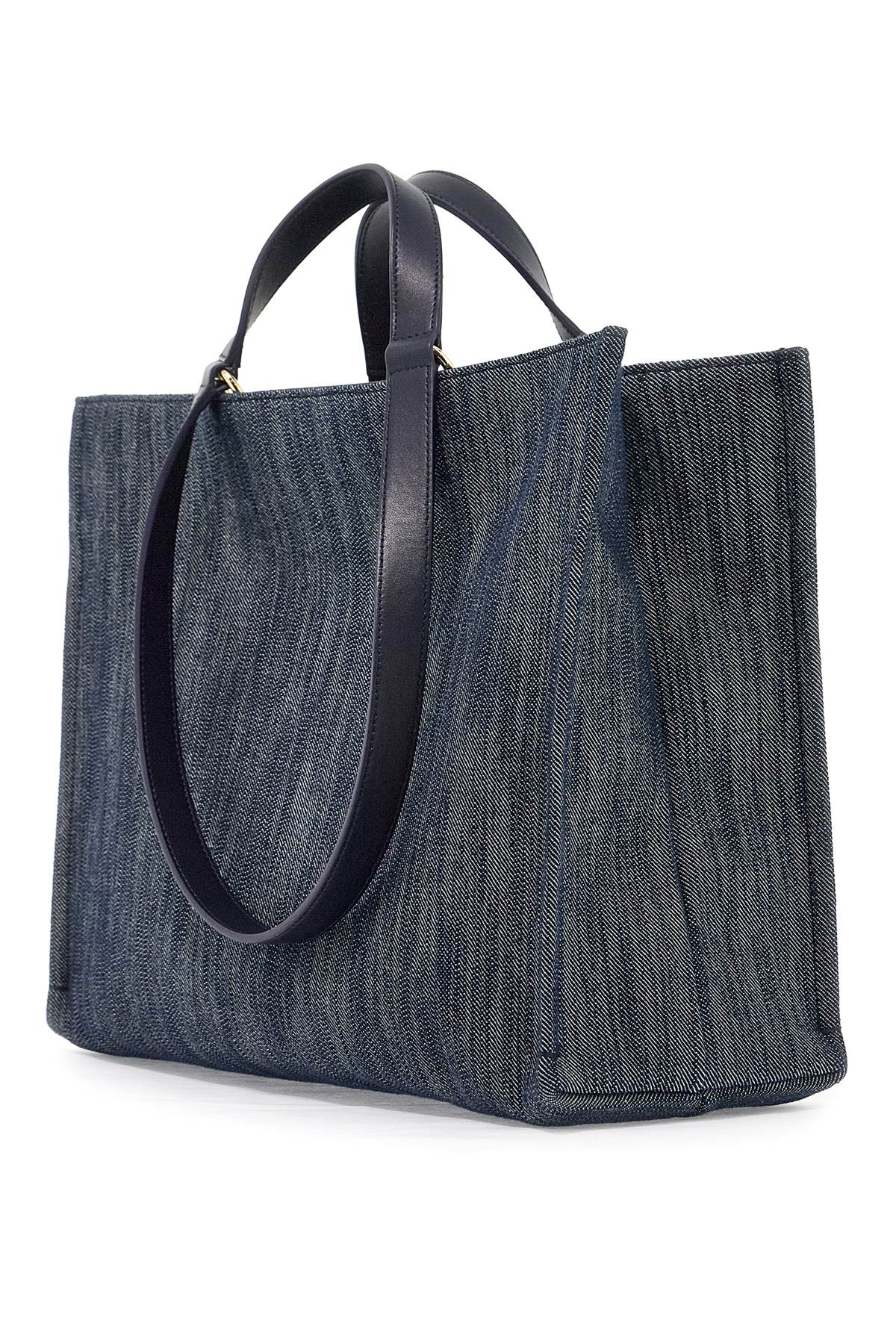 FERRAGAMO Archive Logo Denim Tote (M)