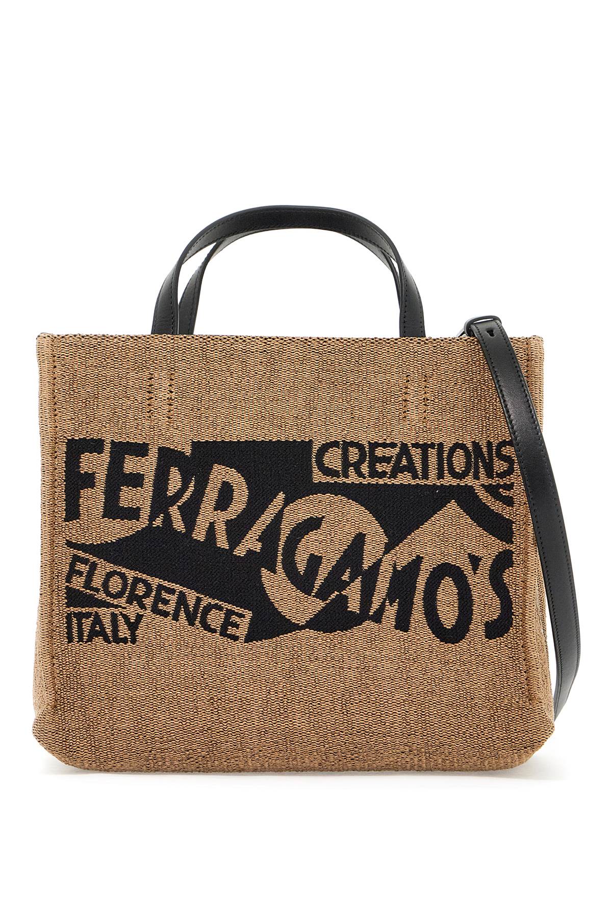 FERRAGAMO LOGO PRINTED SMALL Tote Handbag Handbag