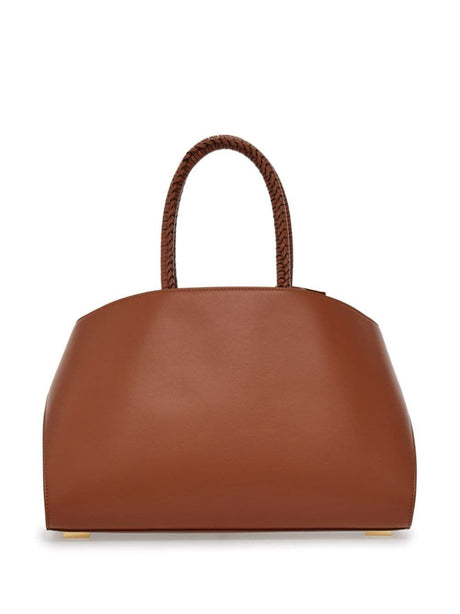 FERRAGAMO Elegant Cognac Mini Handbag with Gancini Clasp