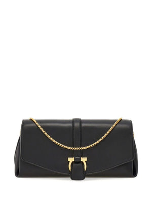 FERRAGAMO Chic Foldover Top Mini Crossbody Handbag