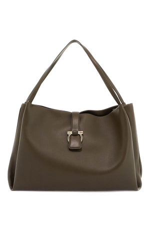 FERRAGAMO Unstructured Leather Tote Handbag