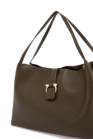 FERRAGAMO Unstructured Leather Tote Handbag