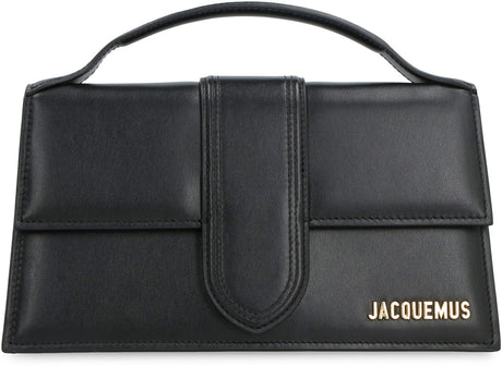 JACQUEMUS Elegant Black Leather Mini Tote