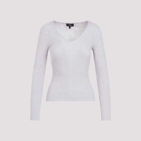 THEORY Open V Pullover Sweater