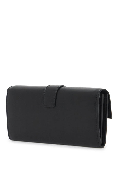 FERRAGAMO Mini Hug Leather Clutch with Gold Gancini Closure