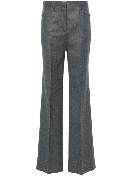 TOM FORD Compact Wool Boot Cut Pants for Men - FW24