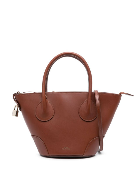 A.P.C. Small Leather Tote Handbag