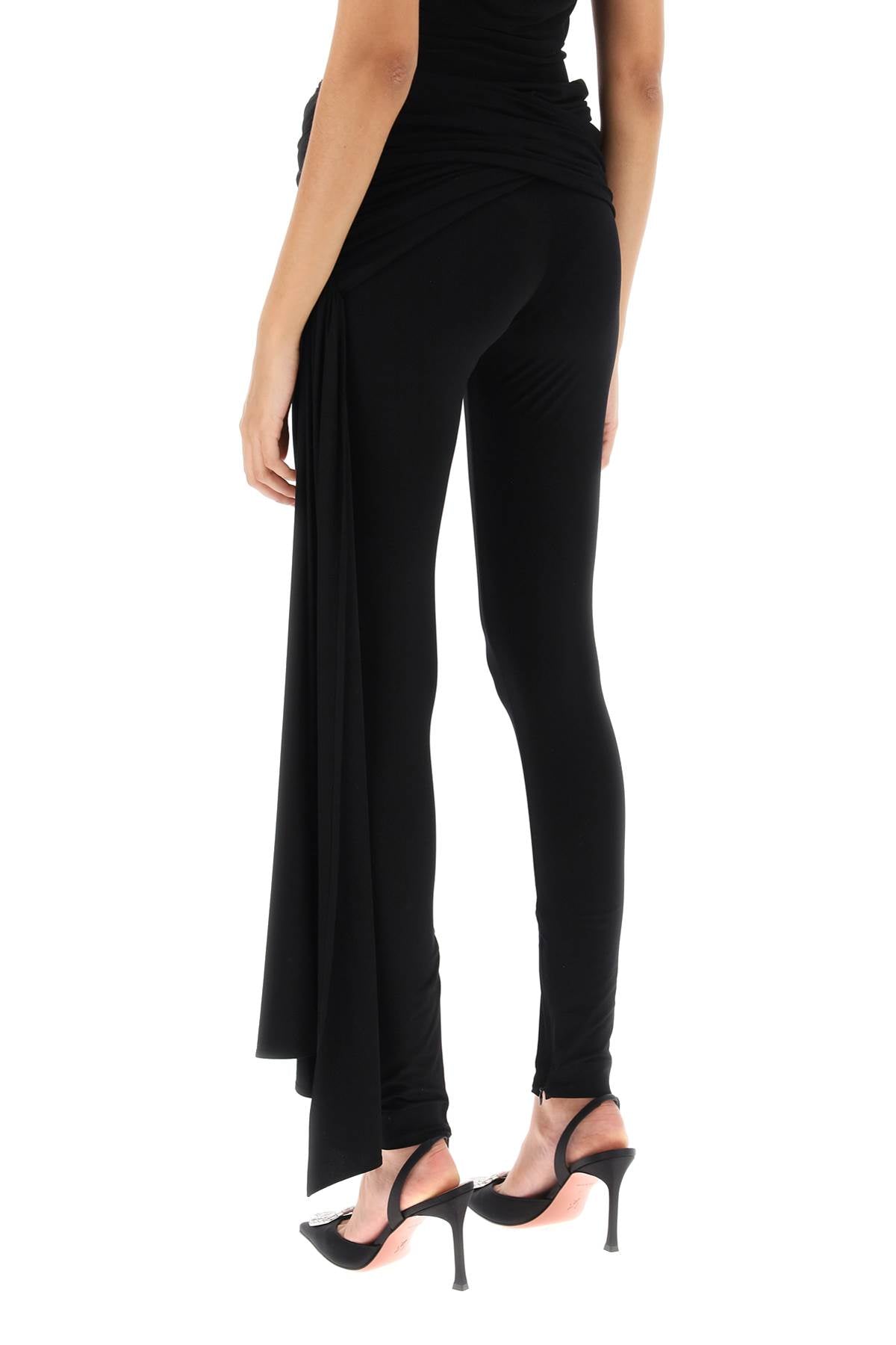 Draped Leggings with Cascading Sash - FW23 Collection