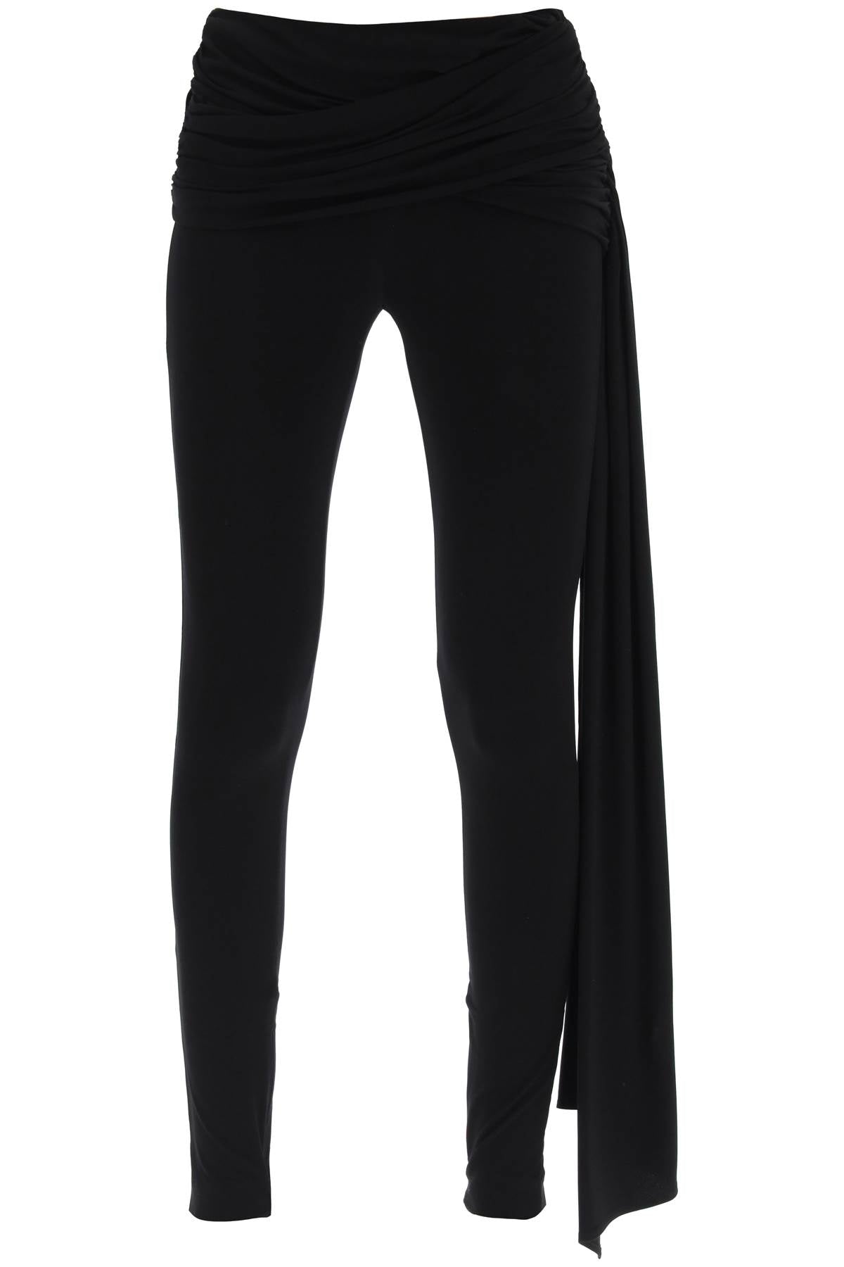 Draped Leggings with Cascading Sash - FW23 Collection