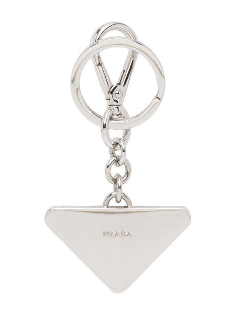 PRADA Mini Luxury Leather Keychain