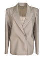 ALESSANDRO VIGILANTE Chic Vigilante Grey Mini Jacket for Women