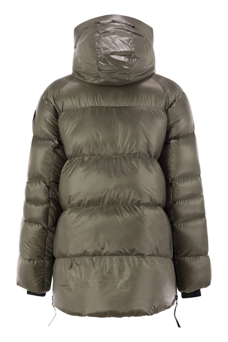 CANADA GOOSE CYPRESS PUFFER - DOWN JACKET WITH BLACK LOGO