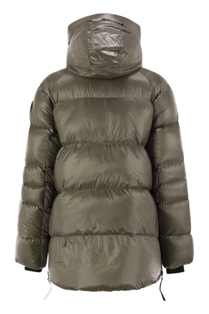 CANADA GOOSE CYPRESS PUFFER - DOWN JACKET WITH BLACK LOGO