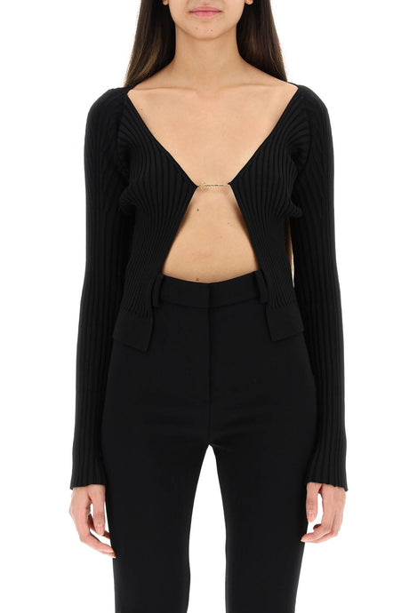 JACQUEMUS Chic and Cozy Ribbed Cardigan for Women - FW23 Collection