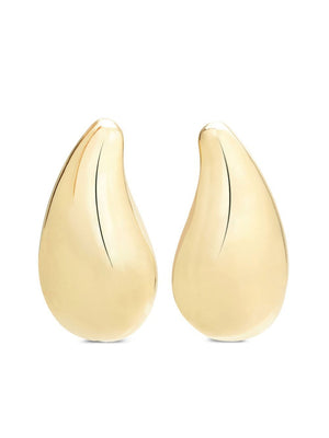 COURREGÈS Golden Tear Drop Earrings