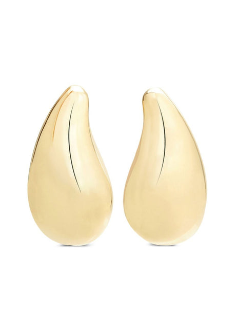 COURREGÈS Golden Tear Drop Earrings